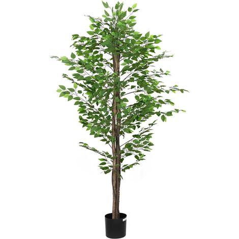 vidaXL Plante artificielle ficus 1260 feuilles 200 cm vert (1/5)