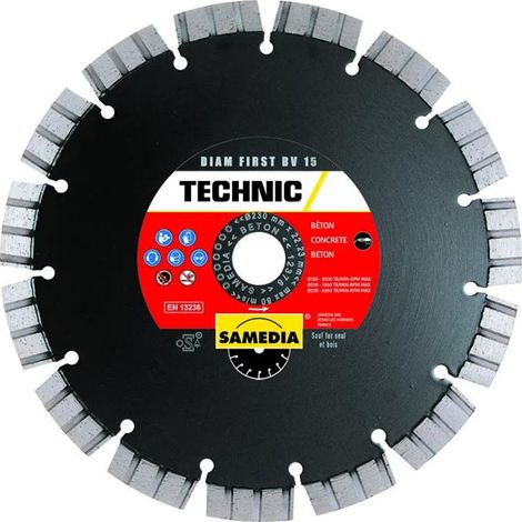Disque Diamant Beton First Bv12 D125 Mm Samedia