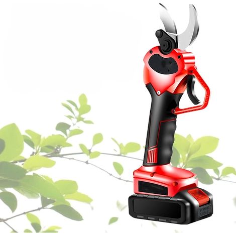 Cordless Electric Secateurs, Professional Garden Pruner Scissors, Electric Pruning Shears, 50Mm/1.9" Cutting Diameter, for Hedge, Tree, Fruit, Bush, Orchard