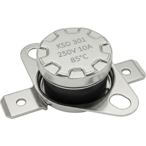 KSD301 Thermoschalter – 5er-Pack – Metall und Kunststoff – 85 °C NC-Schutz – Haushaltsgeräte – 15 x 12 mm (1/5)