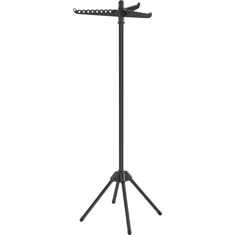 Songmics – Étendoir à linge sur pied 3 bras rotatifs – Acier inoxydable – Hauteur 150 cm – Capacité 27 vêtements – Pliable et peu encombrant (1/5)