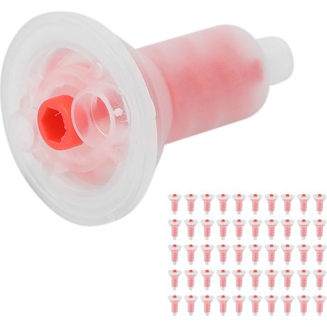 50 embouts de mélange dentaire, têtes de malaxage intra-orales, rapport 5:1, accessoires pour dentiste, lot de 50 pièces. (1/5)