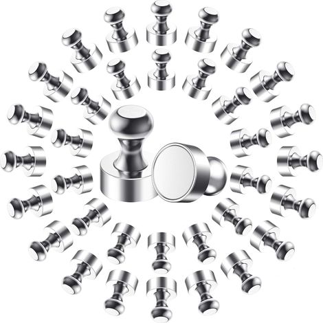 Aimant Puissant, N52 Aimants en avec Boîte de Rangement, 12x16mm Aimant Frigo Extrêmement Puissant pour Tableau Noir, Plaque Magnétique, Réfrigérateur -Mini Aimant Portable (36 Pièces)