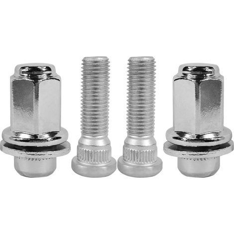 4-teiliges M12x1,5 Chrom-Radbolzenmuttern-Set, kompatibel mit Toyota Corolla Camry 4Runner Land Cruiser RAV4 Avalon Sienna Lexus GS350 GX460 ES300 SC400 tC 90942-01058 90942-02049
