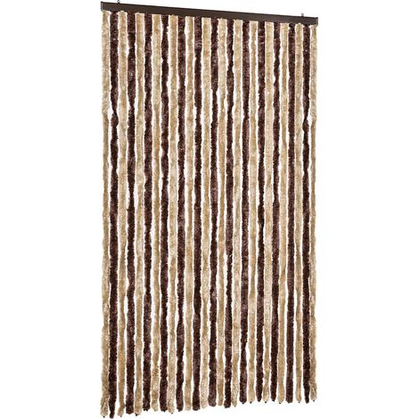 vidaXL Cortina mosquitera chenilla beige y marrón 118x220 cm (1/2)