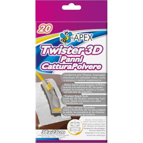 Panno Spazzolone Twister Neutro Pz 20 10177 Apex (1/3)