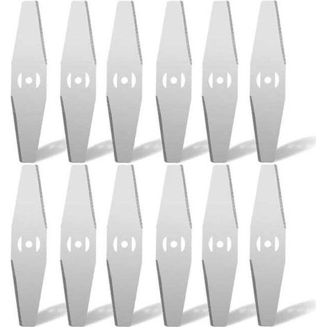 (Argent, 12) 12 lames de rechange pour tondeuse à gazon, lames compatibles pour tondeuses électriques, lames de rechange pour débroussailleuses (1/5)