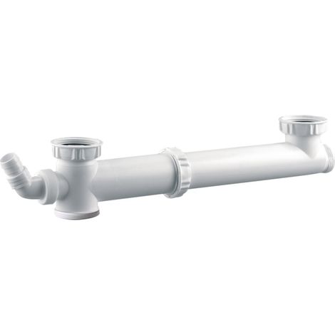 Tubulure plastique 2 bacs avec prise mal nf (1/2)
