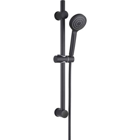 Barre de douche / bain noire Uden Thewa (1/2)
