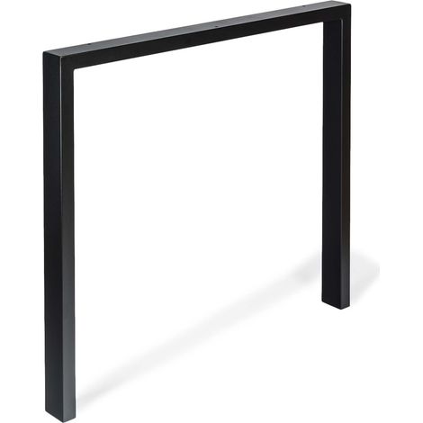 Pata Industrial para Muebles en Acero Negro Poro Medidas 78060695 mm Altura: 69,5 cm 1 Unidad - (1/3)
