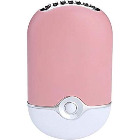 Poche Mini USB Ventilateur Intégré Lithium Batterie Climatiseur Voyage Rechargeable Ventilateur Purificateur d'air Humidificateur  ,Lightpink