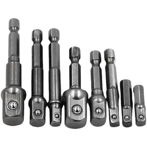 Ersatzteile für das 8-teilige MC-Set, bestehend aus Schraubendreher, Schraubenschlüssel, Verlängerungsstange aus Chrom-Vanadium-Stahl, Sechskantschaft, Bohrer-Set und robustem Steckschlüsseladapter fü (1/5)