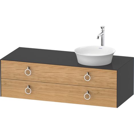 Duravit White Tulip, meuble sous-lavabo suspendu, largeur 1300 x (1/5)