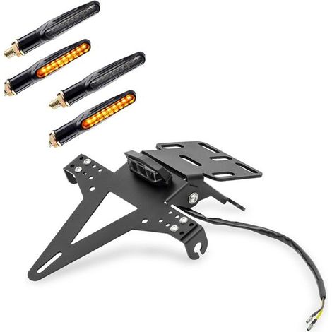 Set Supporto Targa + 4x Indicatori di Direzione per Kawasaki Z 900 / 650 KZ4