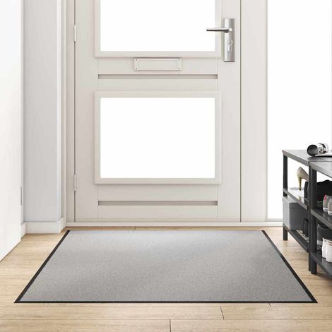 vidaXL Tappetino Grigio e Nero 120 x 180 cm 100% Poliammide