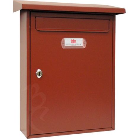 BTV - CASSETTA PER LA POSTA DA ESTERNO -MODELLO CASTILLO - COLORE MARRONE 300X433MM