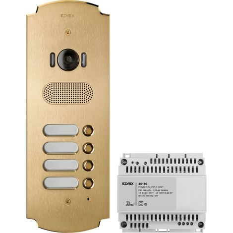 VIMAR - K41624 Kit Patavium 2F+ A/V 4 pulsanti ottone