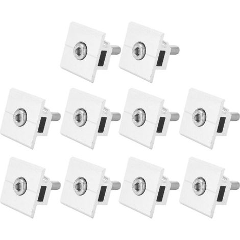 Eosnow-Zentralklemmen für Solarmodule, 10 Stück, wasserdichte Aluminiumhalterung, Montagezubehör