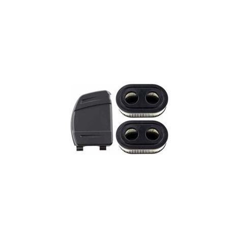 Set mit 2 Luftfiltern inklusive Filterabdeckung für Briggs & Stratton Motoren 550E, 575EX, 575IS, 625EXI, 650EXI, 675EXI, 675IS. Ersetzt die Teilenummern 594106, 798339, 798452 und 593260. – Crezuo (1/4)