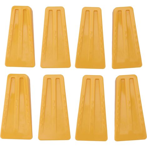 Lot de 8 coins de coupe, coins de tronçonneuse en plastique, coins d'abattage et d'élagage de 5,5 pouces (1/5)