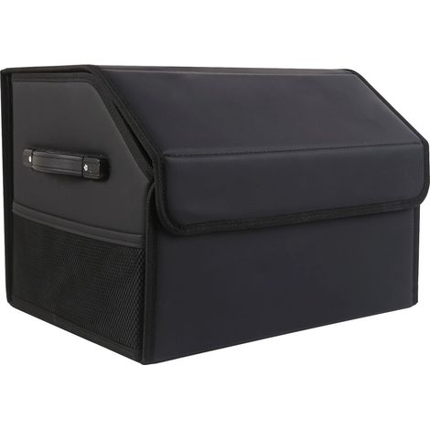 Grande organizer per bagagliaio auto, organizer per auto pieghevole da 38  30 cm, organizer per bagagliaio impermeabile con coperchio, portaoggetti per bagagliaio per SUV