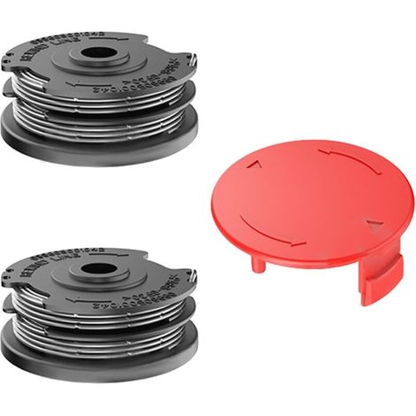 Lot de 2 bobines de rechange pour coupe-bordure Ø 1,6 mm-6,1 m + 1 couvercle de bobine pour coupe-bordure Bosch ART 30-36 LI, Advanced Grass Cut 36, ART 24, ART 27, ART 30, ART24+, ART27+, ART30+ (2 (1/5)