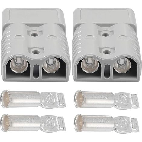 Anderson-Stecker, Schnellkupplungsstecker für Batterien, Kabelanschluss-Set, Batteriestromanschluss, Grau (1/5)