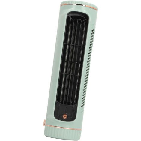 Ventilatore da tavolo silenzioso, ricaricabile, senza pale, con 3 velocità, compatto (26,67 cm), per uso interno ed esterno, batteria da 1200 mAh. (1/5)