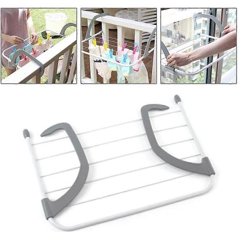 Cintre pliable et peu encombrant pour buanderie, chambre, salle de bain et cuisine (1/4)