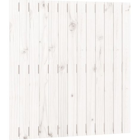 Maison Exclusive - Testiera da Parete Bianca 82,5x3x90cm in Legno Massello di Pino