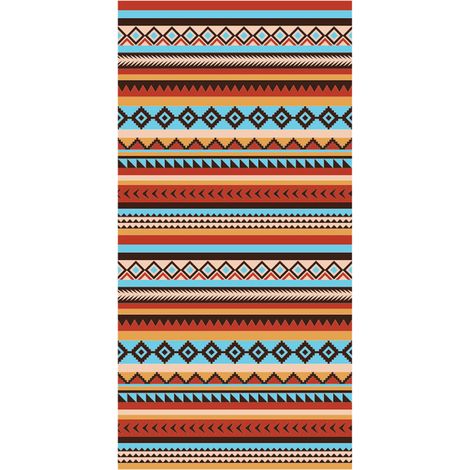1 serviette de plage, anti-sable, séchage rapide, microfibre, 80 x 160 cm, motif ananas ou losanges (1/5)