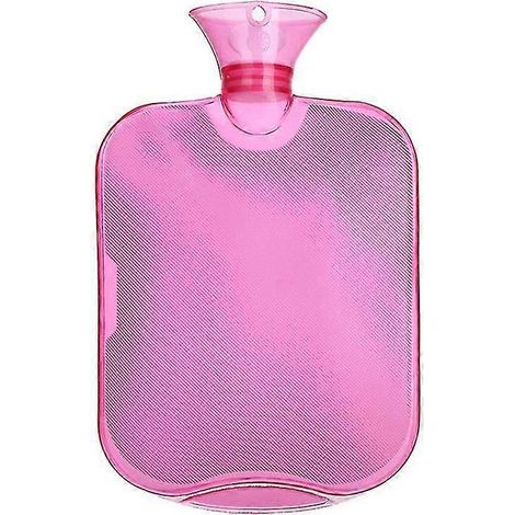 Bouillotte en caoutchouc pour thérapie par le chaud et le froid, 2 L, blanche (1/5)