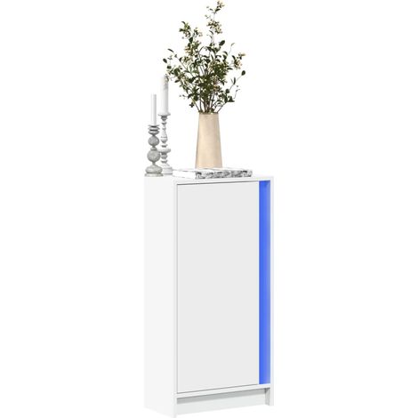 LED-Sideboard Weiß 42,5x34x85 cm Holzwerkstoff