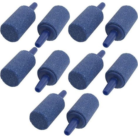 Pietre minerali per acquario - Tomshi - Confezione da 10 - Blu - 14,5 mm x 25 mm