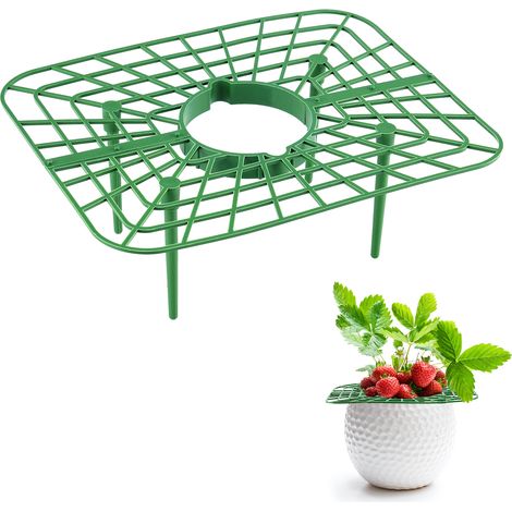 Lot de 2 supports anti-chute pour fraises, grille de culture verticale, tuteur pour potager, cadre de croissance pour fraisiers. (1/5)