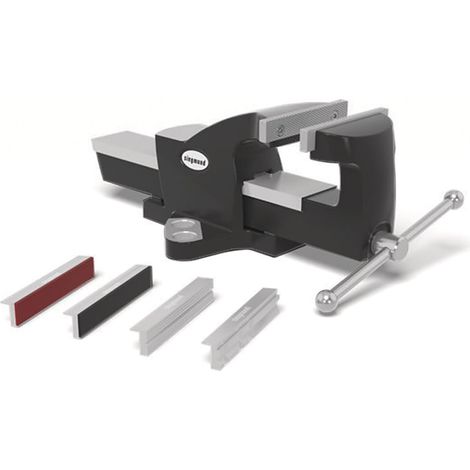 schweisskraft Schraubstock 150 inkl. Befestigungsmaterial Schonbacken-Set (1/3)