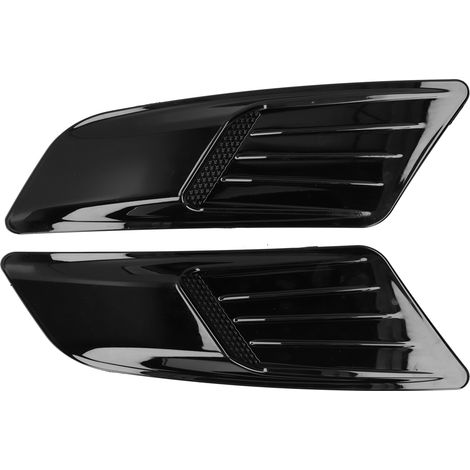 Capot Avant Universel 2 Pièces Grille d'Aération Brillant Noir Compatible Ford Mustang 2015-2017