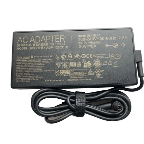 Adaptateur AC 20V 6A 120W Chargeur Compatible pour VivoBook 15 Pro M3500QC-L1062, Vivobook 16X K3605ZC-MB427W, Vivobook Pro 16X OLED N7600 N7600PC-NB74 (1/5)