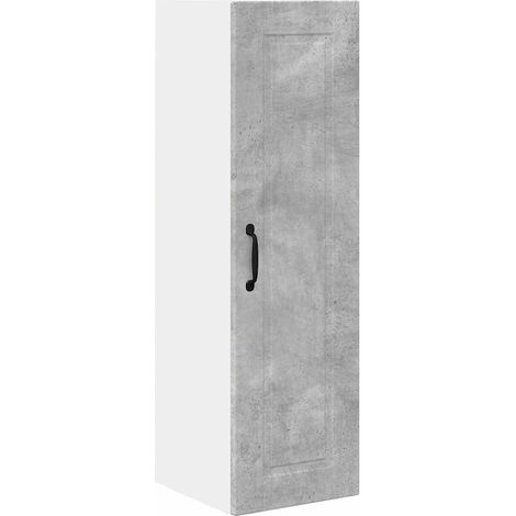 Meuble mural de cuisine，Armoire de cuisine avec porte Gris béton 30 x 31 x 100 cm CFW89248 (1/5)