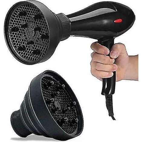 Diffuseur d'air chaud compatible avec les cheveux bouclés, séchage en douceur, boucles définies sans frisottis (1/5)