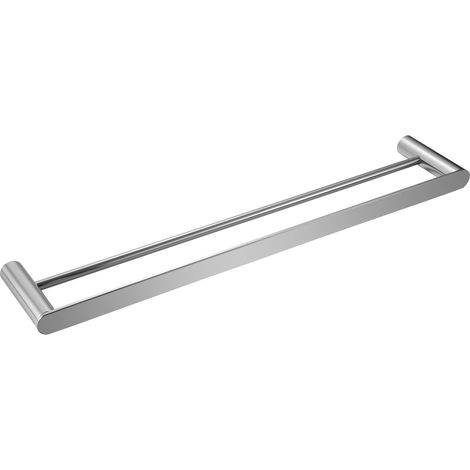 MEDICLINICS AI1311CS AURA Toallero Baño Barra Doble Acero Inox Satinado - ref: AI1311CS