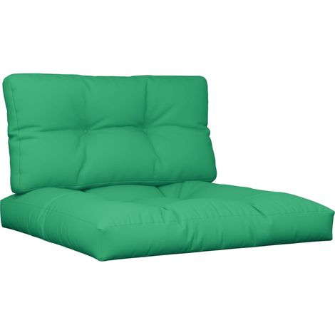 Maison Exclusive - Cuscini per Pallet 2 pz Verdi in Tessuto
