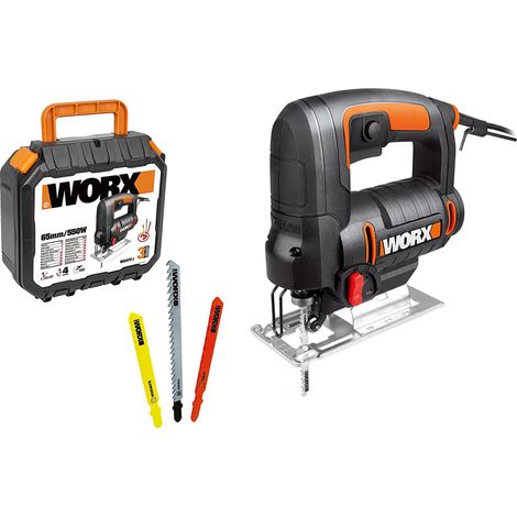 Worx WX477.1 Seghetto Alternativo 550 W, 3 Lame Incluse (1/4)