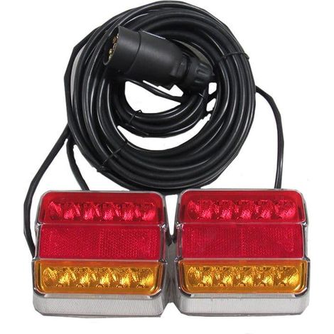 Magnetic Led Trailer Lights With 7.5M Cable - Cluster Lamp Towing lightboard (1/3)