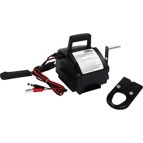 Treuil Électrique, 12V Puissance, Moteur 300W, Tirage Évalué à 2000lbs, Capacité de Roulement de 6000lbs, Câble en Acier de 9,2m (1/5)