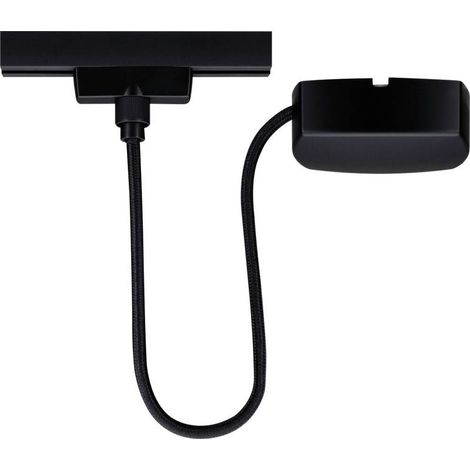 95672 Elément pour système d'éclairage sur rail haute tension Alimentation noir (mat) (1/3)