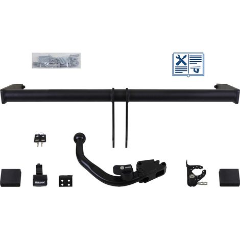 Attelage rotule démontable Brink + faisceau Trail-Tec spécifique 13 broches - VW POLO V (1/2)