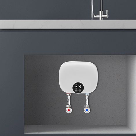 Calentador de agua electrónico, calentador de agua instantáneo, mini calentador de agua (1/5)