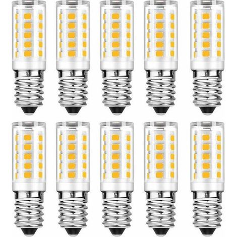 Lot de 10 Ampoule LED E14 - Blanc Chaud 3000K - 5W Equivaut à Ampoule Incandescente 50W - 500LM Non-Dimmable (1/4)