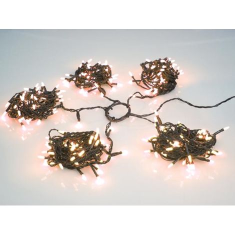 Speed Light LED - Dauerlicht - 330 weiße Lampen Arizona - grüne Leitung - 24 V (für Baum von 240 cm)